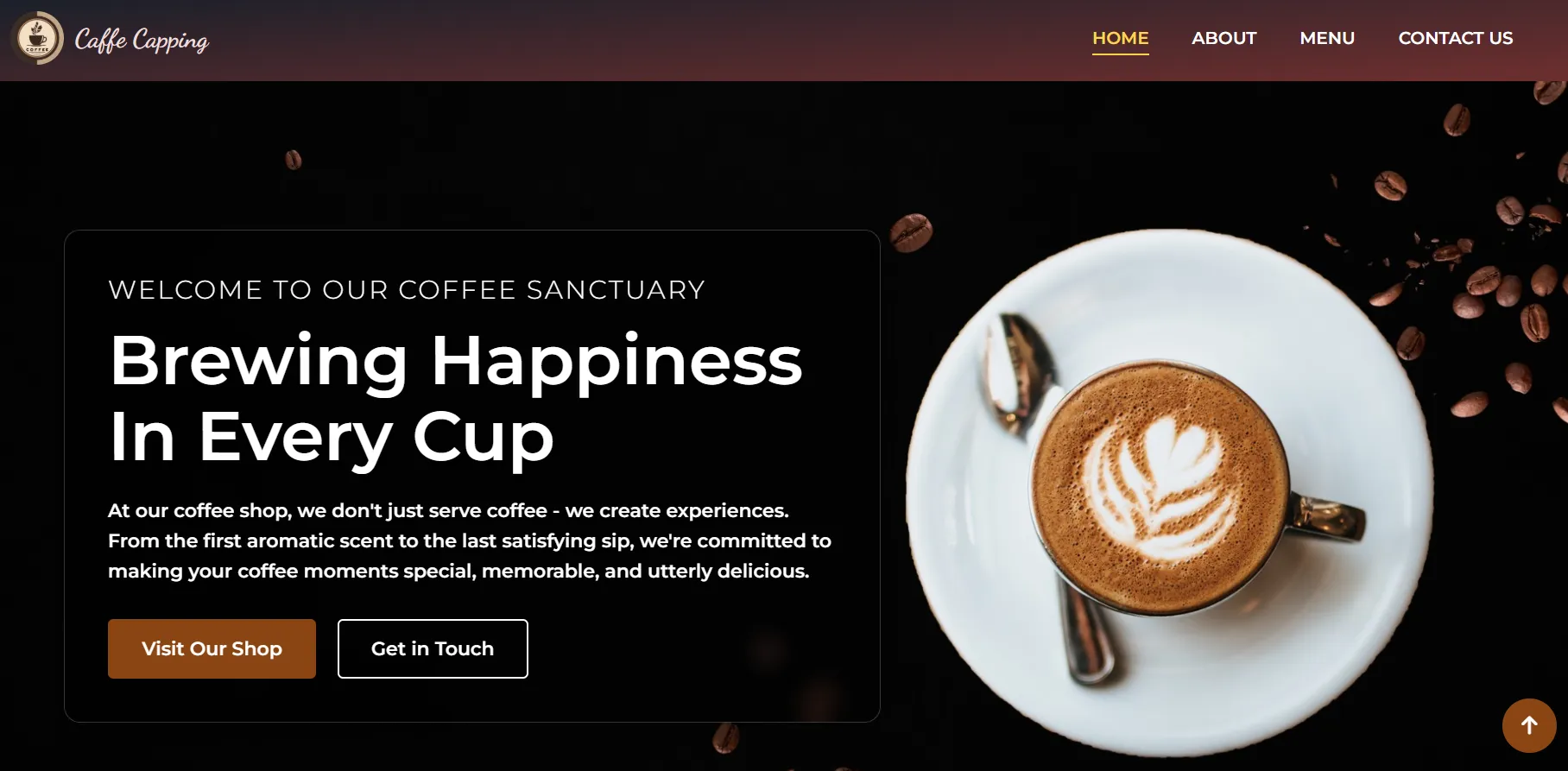 Modern Cafe Website