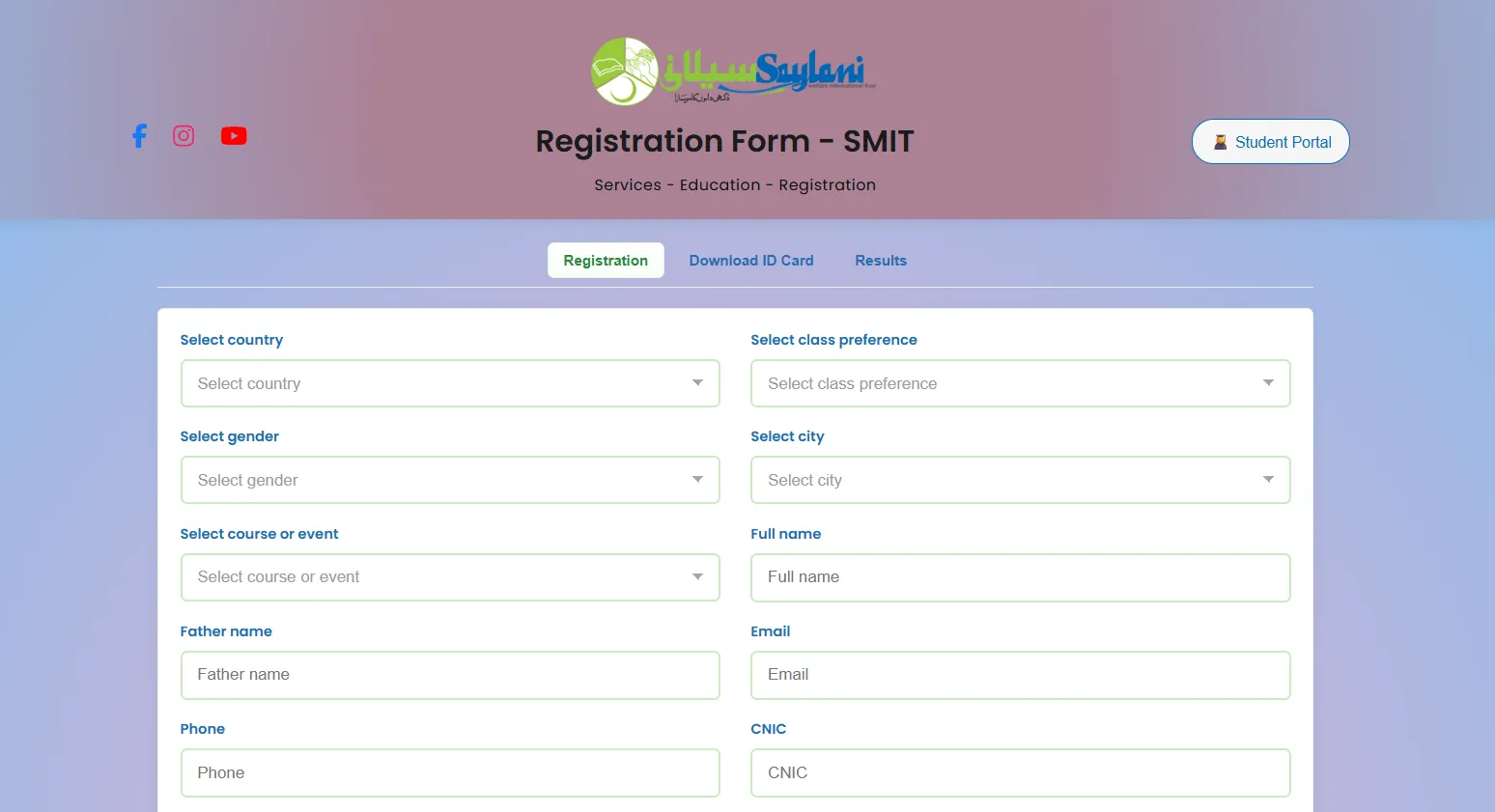 SMIT Registration Form Clone