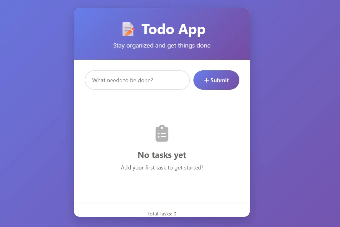 Todo App with CRUD Operations